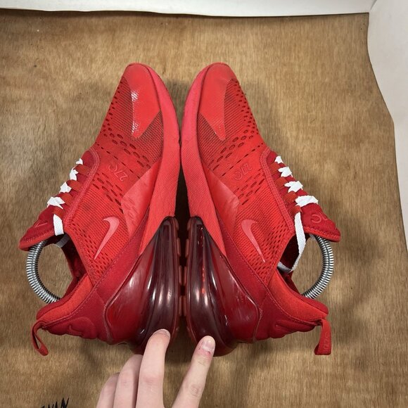 Nike Air Max 270 Triple Red Low Top Walking Sneakers Men’s Size 9 CV7544-600 main image 6